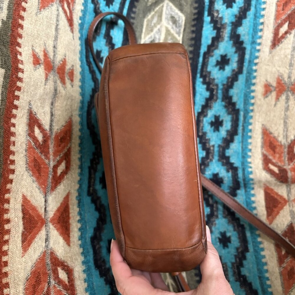 FOSSIL Vintage Classic Crossbody Brandy Leather Brown SHB2355213 Studs - Picture 10 of 11